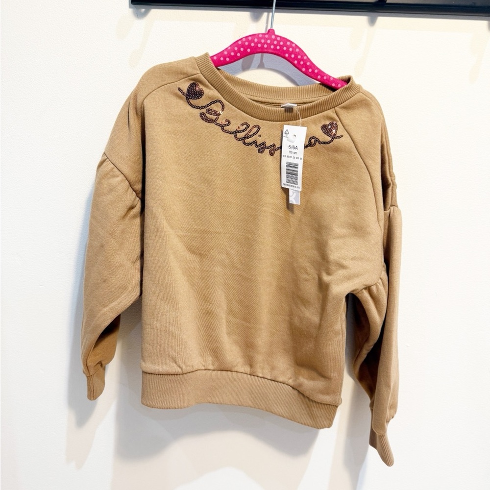 Stylish Tan Kids Sweatshirt